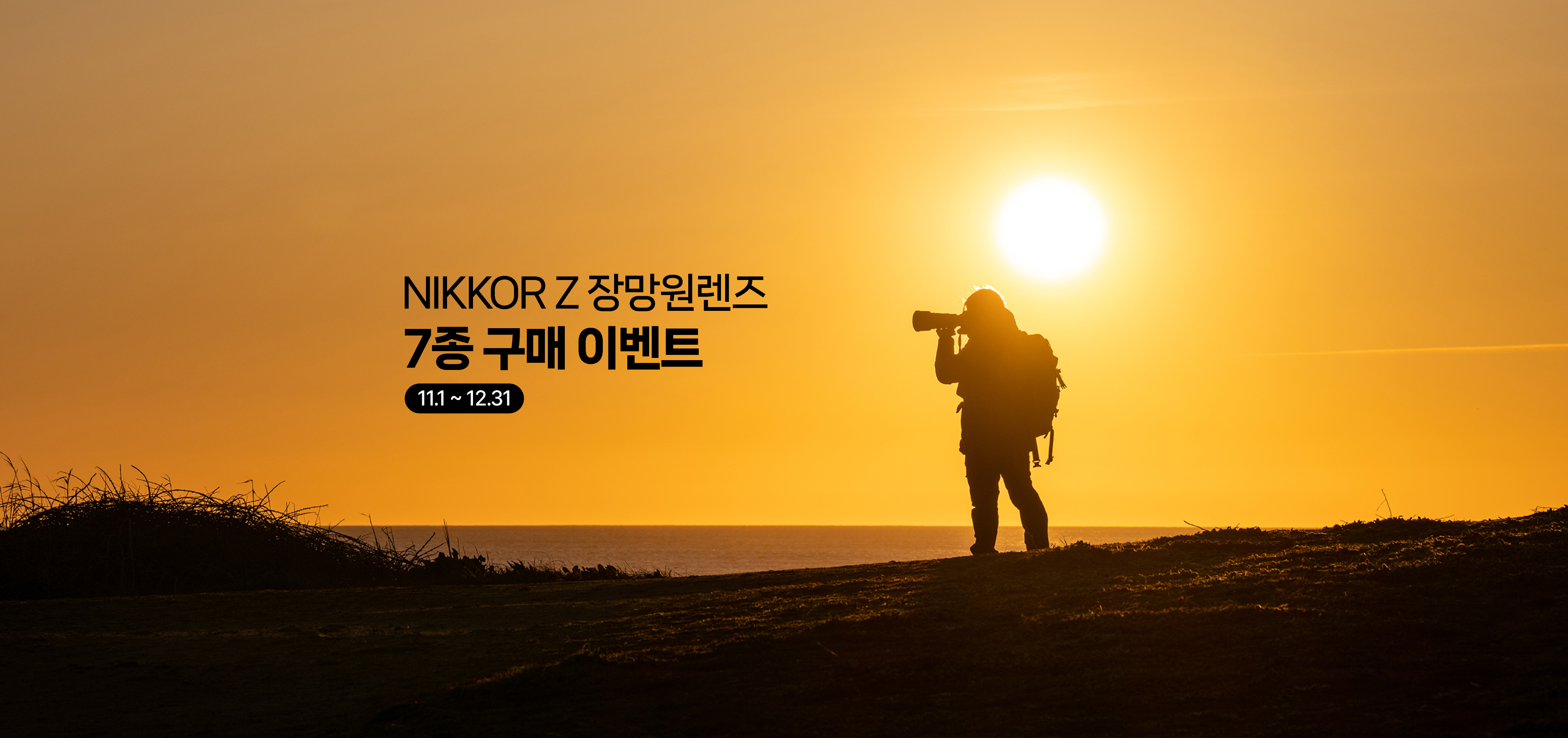 NIKKOR Z 장망원렌즈 7종 구매 이벤트