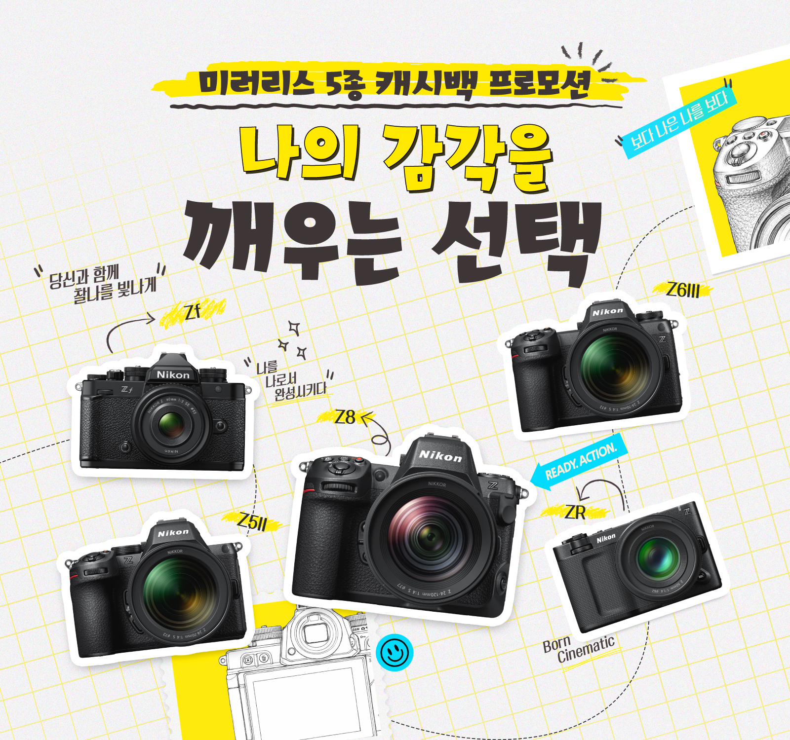 미러리스 5종 캐시백 프로모션